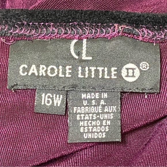 Carole Little Purple Button Cardigan Sweater 16W Lagenlook Boho Layering - Picture 5 of 7